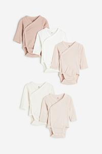 Комплект из пяти боди H&M, розовый