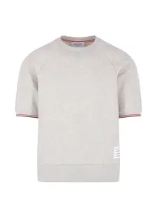 Толстовка с короткими рукавами Thom Browne, серый