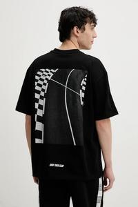 Хлопковая футболка Hugo, черный