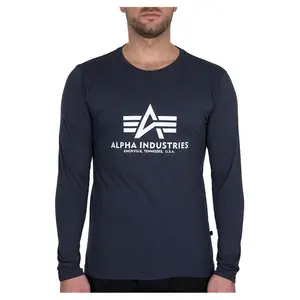 Футболка Alpha Industries Basic long sleeve, синий
