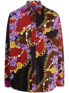 Рубашка с принтом Chain Couture Versace Jeans Couture, коричневый