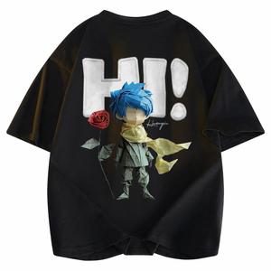 Футболка Unisex Crew Neck Moderate Heavyweight HUANQIU, черный