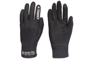 Унисекс спортивные перчатки из полиэстера черные Adidas