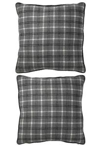 Подушка J-LINE The Fireplace (2 шт), 45x45x45 см, серый