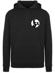 Пуловер F4NT4STIC Hoodie Looney Tunes Bugs Bunny Silhouette Breast Print, черный
