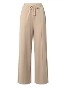 Брюки широкого кроя с эластичным поясом Weekend Max Mara, нейтральный