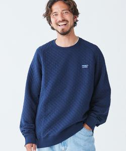 Стеганая толстовка с круглым вырезом, стандартный американский крой.