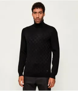 Шерстяная водолазка slim fit Karl Lagerfeld, черный