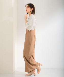 Комбинезон с высокой талией и складками Kbf, цвет Brown