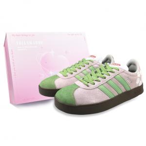 Adidas Neo Кроссовки для скейтбординга VL Court 2.0, нескользящие, износостойкие, легкие, розовые, унисекс