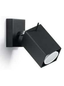 Настенный светильник TOSCANA черного цвета, квадратный, с регулируемым абажуром, лампочка GU10, NICE LAMPS