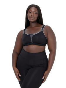 Ulla Popken Спортивный бюстгальтер цвета бетонной сером