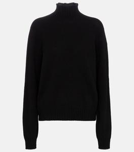 Кашемировый свитер Kensington с высоким воротником THE ROW, черный