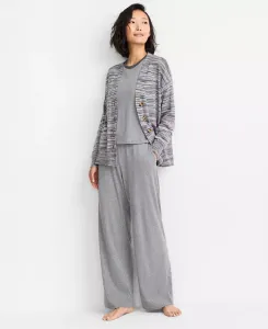 Женский разноцветный кардиган в рубчик State of Day, серый