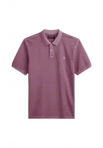 Поло с короткими рукавами, разрезами по низу и вышивкой. Marc O'Polo, Acai