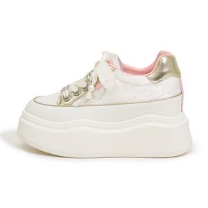 Milan love song Нескользящие низкие кроссовки для скейтбординга, увеличивающие рост, женские, белые