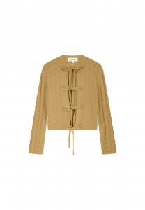 Fabienne Chapot Вязаный кардиган в бежевом цвете