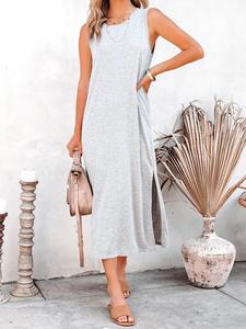 Длинное платье Milan Kiss, серый