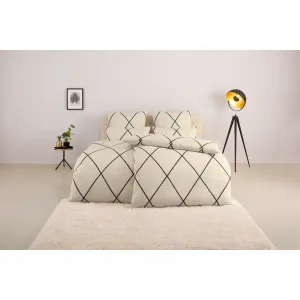 Постельное белье Leonique «Belle», качество Renforceé, молния, кремовый/серый