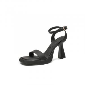 Zubumei Женские сандалии на одной застежке 9 см черные, цвет Black