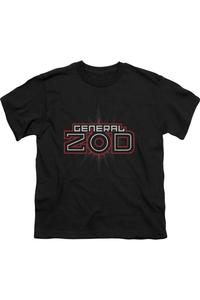 Футболка с коротким рукавом для детей с логотипом Супермена и Зода Gildan, черный