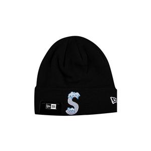 Шапка-бини с логотипом Supreme x New Era S, цвет Черный