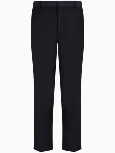 Прямые брюки со складками Armani Exchange, синий