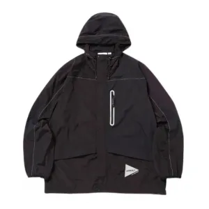 X And Wander Patchwork Wind Hoodie Gramicci, черный