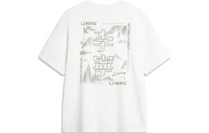 Li Ning Футболка унисекс с подкладкой, Молочно-белый