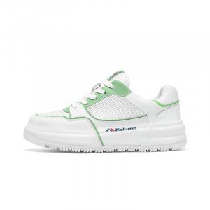 Kolumb Износостойкие, легкие, дышащие, водонепроницаемые низкие женские скейтбордистские кроссовки белого цвета