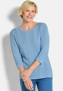 Пуловер с джемпером wellenstruktur Goldner, Light Blue