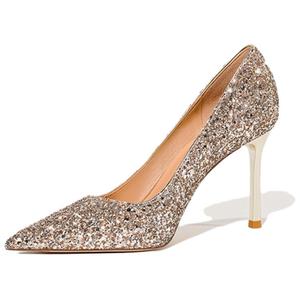 Женские туфли на тонком каблуке и высоком каблуке Li Ke, Champagne 6Cm Heel Height