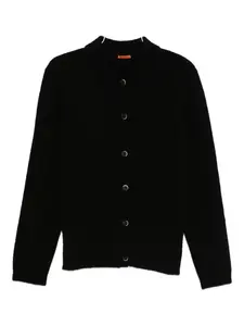 Кардиган с воротником-поло и застежкой на пуговицы спереди Barena, черный