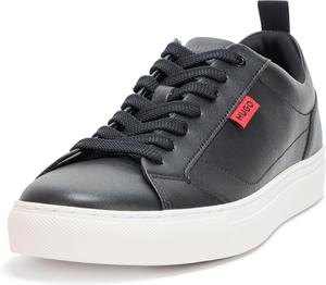 Кроссовки Hugo Mens Morrie с низким профилем, из кожи, дружелюбный стиль, черный