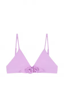 Топ-бикини с цветочными сборками Coperni, фиолетовый