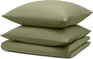 Комплект постельного белья 240x220 см + 2 наволочки 65x65 см - Простыни из микрофибры 240x220 см - Комплект постельного белья из 3 предметов, светло-зеленый Blumtal