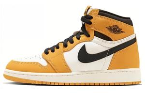 Jordan Air Jordan 1 Баскетбольные кроссовки женские, Yellow