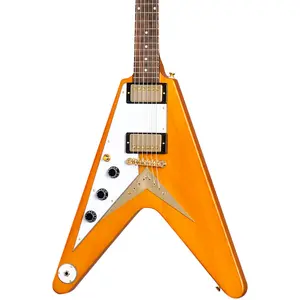 Электрогитара Epiphone 1958 Korina Flying V для левшей, состаренный натуральный цвет