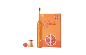 Детская электрическая зубная щетка K9 с звуковыми вибрациями, мягкая щетина, полностью автоматическая BAIR, оранжевый