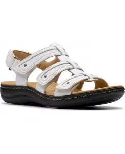 Лоферы Laurieann Ivy Rip Tape Casual Sandals Clarks, белый