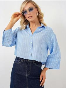 Блуза Bigdart, светло-голубой