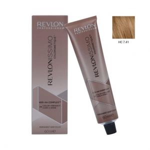 Профессиональная краска для волос HC 7.41, 60 мл REVLON REVLONISSIMO COLORSMETIQUE, Revlon Professional