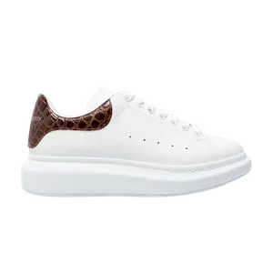 Кроссовки Alexander McQueen Alexander McQueen Oversized Sneaker 'Brown Crocodile', белый