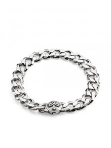 Браслет с гравировкой логотипа Emanuele Bicocchi, серебряный