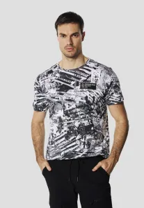 Футболка с короткими рукавами и принтом Koroshi, Blanco White