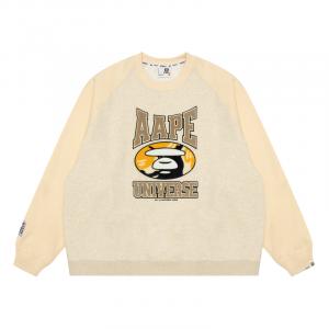 Толстовка с нашивкой логотипа A Bathing APE Aape, светло-коричневый