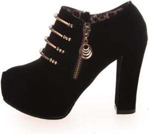 Женские ботильоны и короткие сапожки TOSOFT, удобные и стильные, с круглым носком, 10,5 см высоким устойчивым каблуком, короткие ботинки, сексуальная обувь для вечеринки, Black