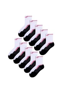 10 пар мягких спортивных полиэтиленовых носков с низким вырезом Steven, белый