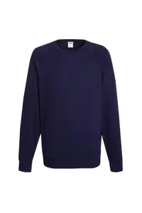 Легкий свитшот реглан (240 GSM) Fruit of the Loom, темно-синий