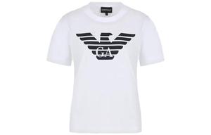 Футболка с логотипом EMPORIO ARMANI, белая